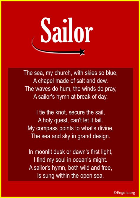 Best Poems About Sailing Sailor Engdic