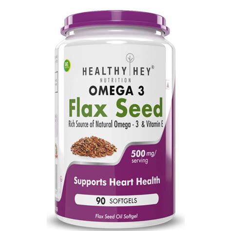 Omega 3 Flaxseed Oil With Vitamin E At Best Price In India Healthkart