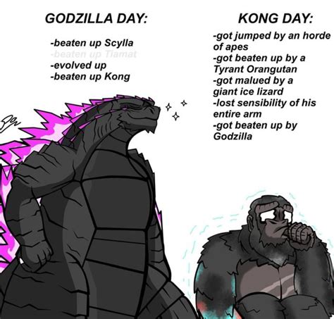 Godzillas Day Vs Kongs Day Godzilla Vs Kong Know Your Meme