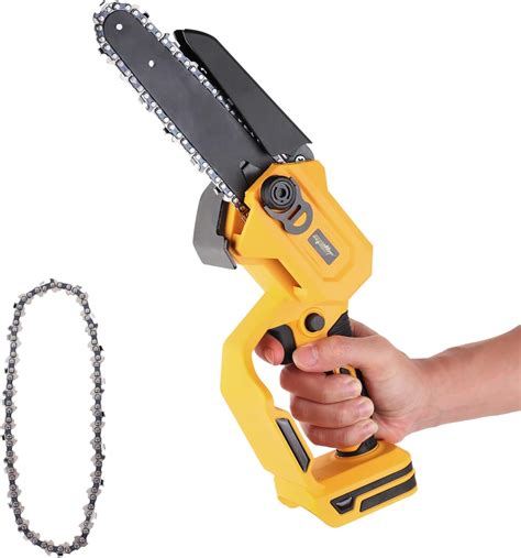 Mellif Mini Chainsaw 6 Inch For Dewalt 20v Max Battery Cordless Power