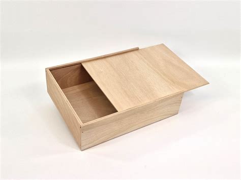 Caja De Madera X X Cm C Tapa Corredera Ref P C J Mabaonline