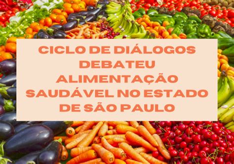 Ciclo De Diálogos Debateu Alimentação Saudável No Estado De São Paulo