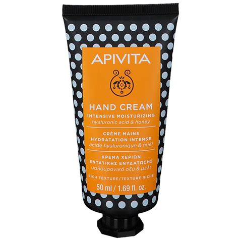 Apivita Hand Cream Intensive Moisturizing Hyaluronic Acid Honey Ml