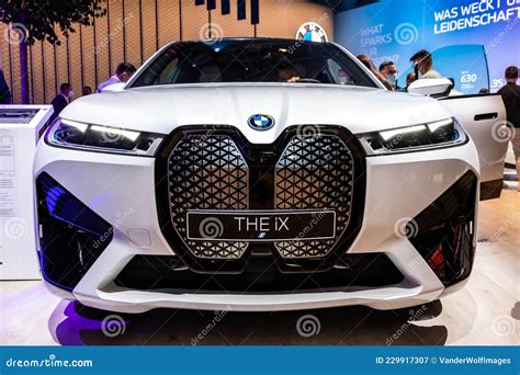 BMW IX All Electric SUV Car Showcased At The IAA Mobility 2021 Motor