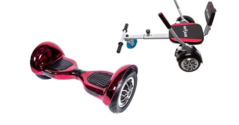 Pachet Hoverboard Cu Scaun Smartbalance OffRoad ElectroPink Roti 10