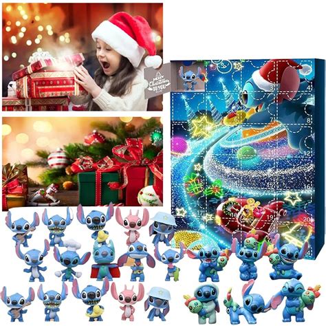 Stitch 24 Figurki Kalendarz Adwentowy Sticz Stich dla Dzieci PIĘKNY