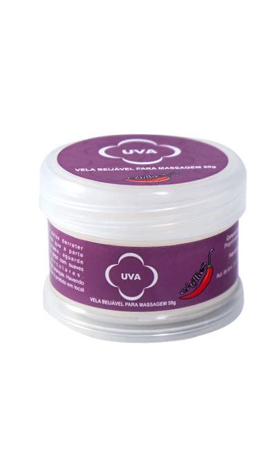 Vela Beijável Hot Uva Sexy Home