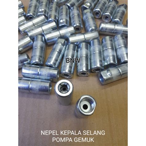 Jual Kepala Nepel Pompa Gemuk Kepala Selang Pressol Kepala Grease Gun