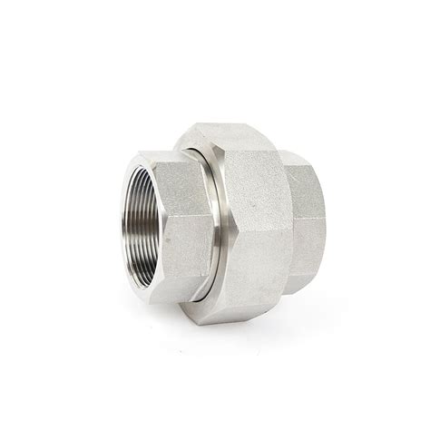 Ss 304 316 Union Pipe Fitting Stainless Steel Female Thread Union