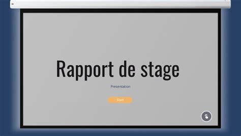 Orale Blanc Rapport De Stage 3 Eme