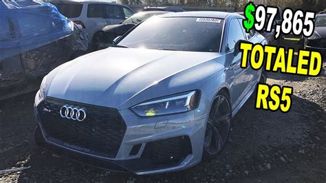 I Found A Wrecked Audi Rs At Auction Youtube