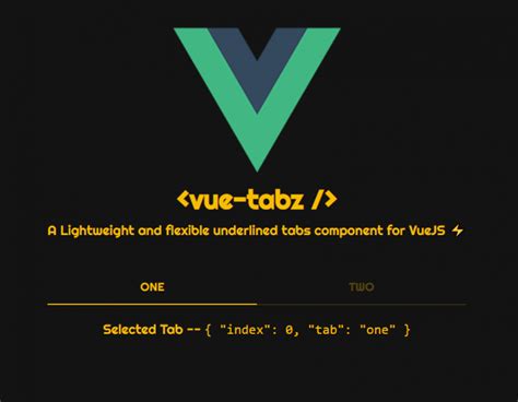 Flexible Underlined Tabs Component For Vue Tabz Vue Script