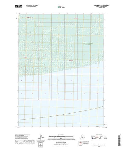 Kuskokwim Bay D-4 SW Alaska US Topo Map – MyTopo Map Store
