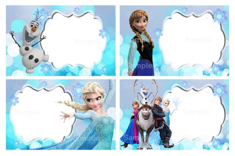 Disney Frozen Editable Label by DreamalittleCraft on Etsy