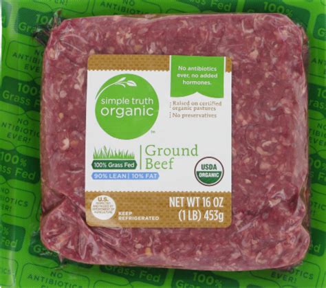 Simple Truth Organic™ 90 Lean Ground Beef 1 Lb Kroger