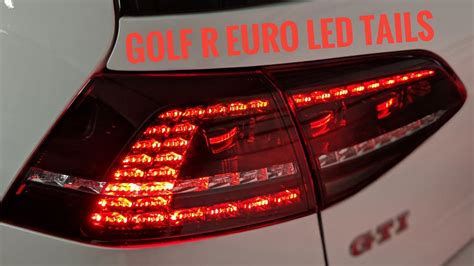 How To Install Euro Golf R OEM LED Tail Lights On MK7 GTI Tutorial