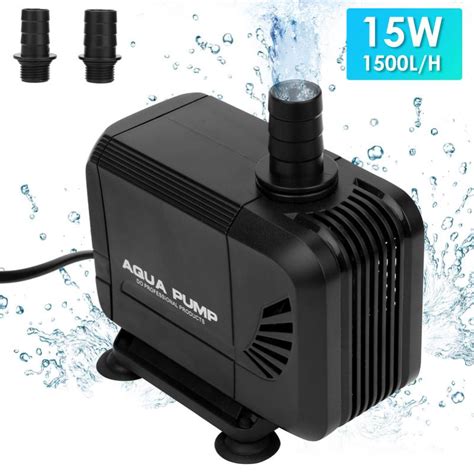 Pompe de fontaine pompe à eau submersible 15W 1500L H petite pompe de