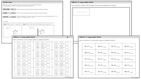 Subtract S Using Number Bonds Practical Primary Stars Education