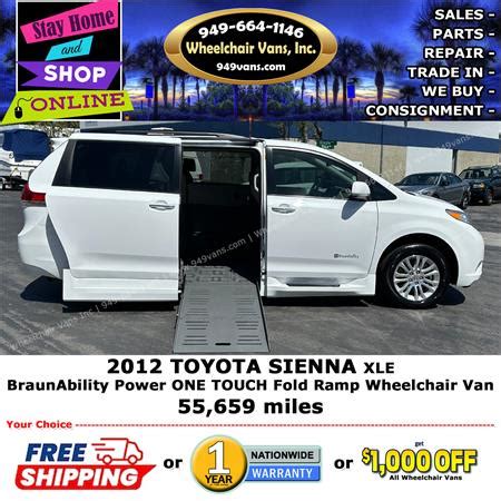 For Sale Used Toyota Sienna Braunability Power One Touch Fold