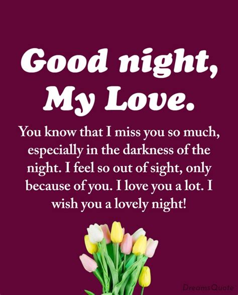 Long Distance Good Night Messages For Him From The Heart Dreams Quote