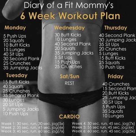 6 Week Workout Plan To Lose Weight At Home - Home Rulend