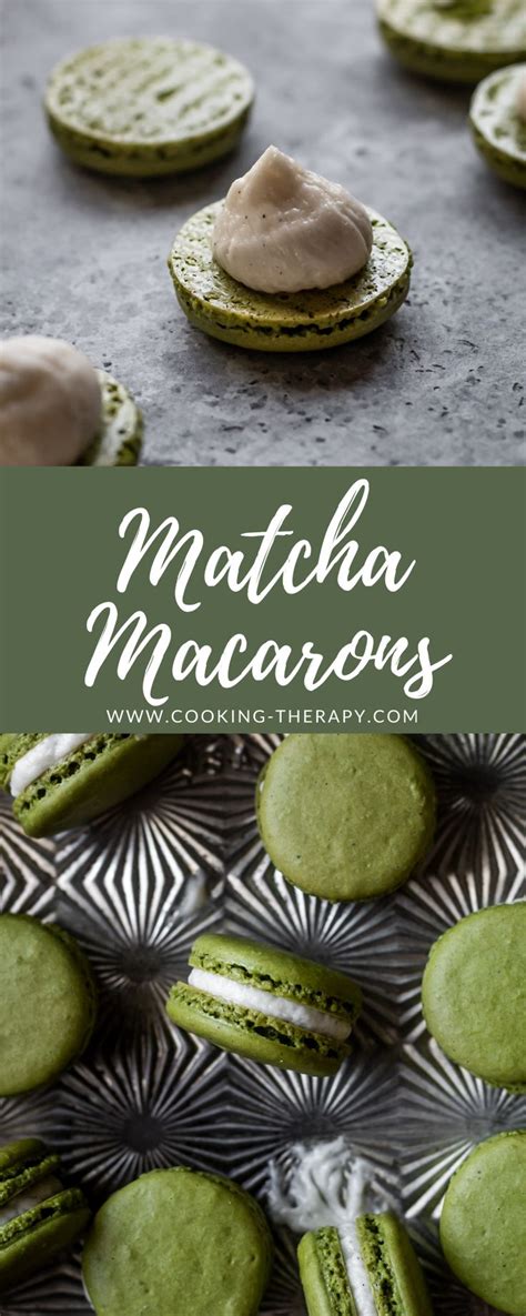 Matcha Macarons Matcha Macarons Macaron Recipe Matcha Recipe