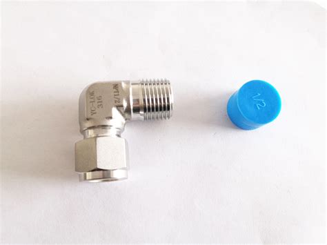 Elbow Npt Male Double Ferrule Hydraulic Tube Fittings Swagelok Double