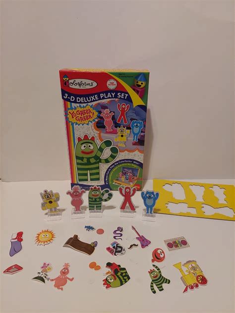 Yo Gabba Gabba Colorforms Fun 3D Deluxe Playset EBay