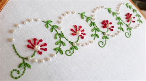 Easy Hack To Draw Embroider Beautiful Border For Dress Hand Embroidery