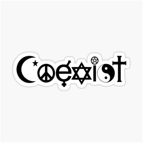 Coexist Bumper Sticker For Sale By Alex Sinno Redbubble