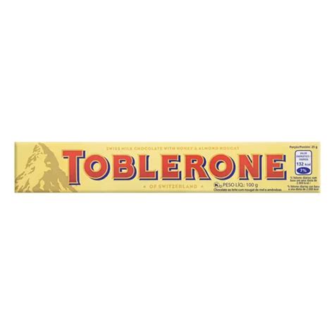 Chocolate Ao Leite Nougat De Mel E Am Ndoas Toblerone Sem Gl Ten Caixa