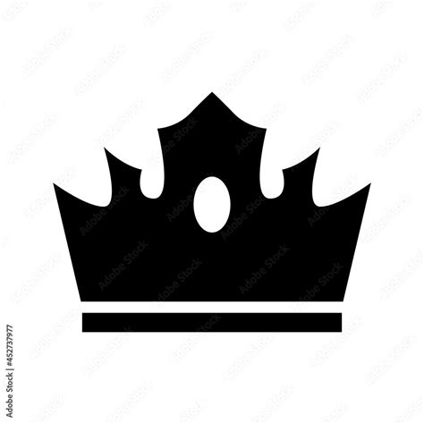 Crown Vector Icon King Illustration Sign Queen Symbol Monarchy Mark