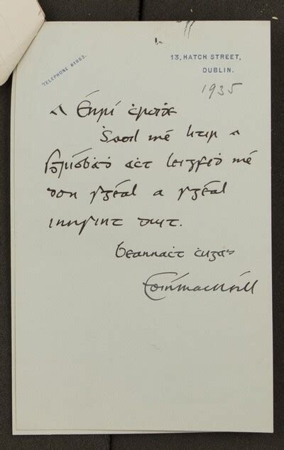 Letter From Eoin Macneill To Henry Morris Europeana