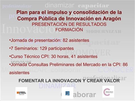 Estrategia De Compra Publica De Innovaci N En Arag N Formaci N Ppt