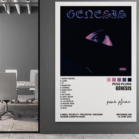 Doopz Peso Poster Pluma G Nesis Album Cover Posters For Room Aesthetic