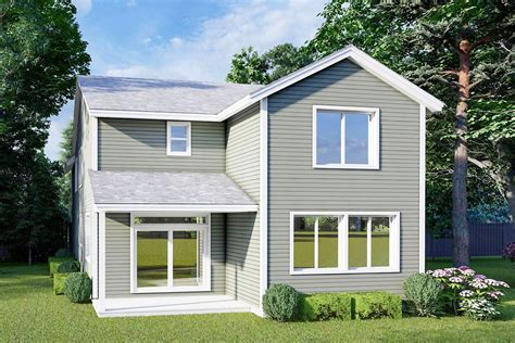 New American 2 Story Home Plan Open Main Level 28033j Architectural