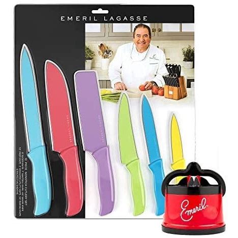 Emeril Lagasse Colorful Kitchen Cutlery Piece Multi Colored Knife Set