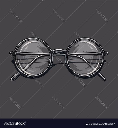 Symbol From The Book About Harry Potter Glasses Vector Image