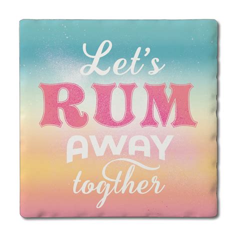 Thirstystone Rum Away Single Tumbled Tile Coaster Walmart