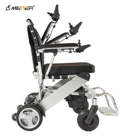 Ultra Light Folding Electric Wheelchair 6km H With Brushless Controller