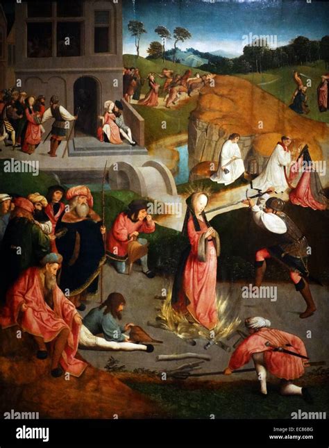 Painting Titled The Martyrdom Of Saint Lucy Painted By The Master Of