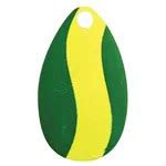 Indiana Spinner Blade Green With Yellow Stripe Sz 5