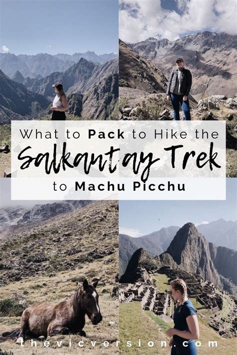 What To Pack For The Salkantay Trek To Machu Picchu In Salkantay