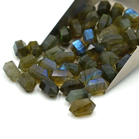 Multi Labradorite Double Terminated Pointer Colorful Gemstone For