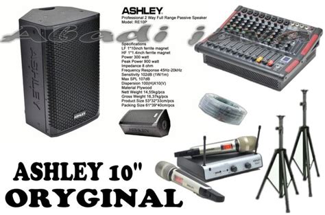 Jual New Paket Sound System Ashley RE10P 10inch Dan Lm800p Dan Voice 1