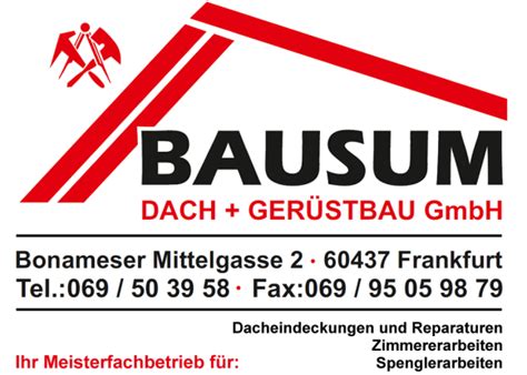 Bausum Dach Gerüstbau GmbH Dacheindeckungen und Reparaturen