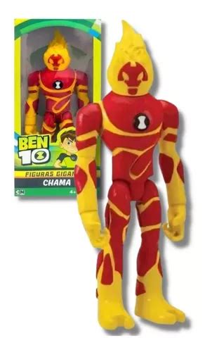 Boneco Ben 10 Figuras Gigantes Chama 1753 Sunny