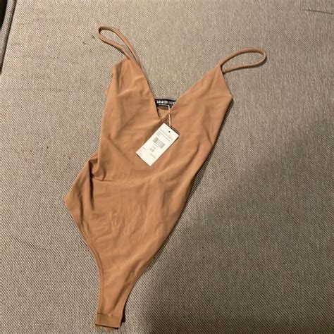 Fashion Nova Tops Fashionnova Nude Thong Bodysuit Poshmark