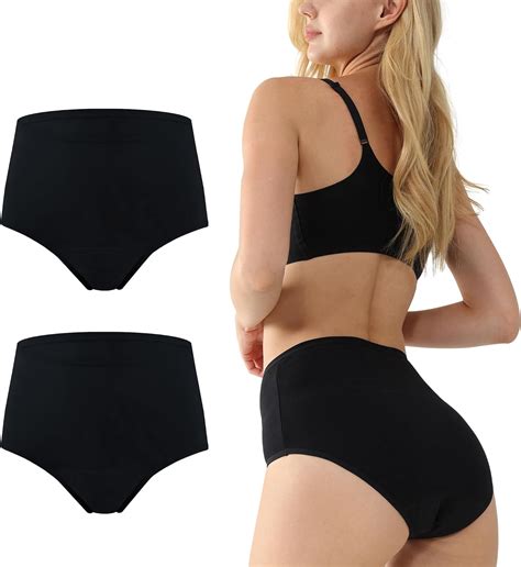 Battewa Washable Incontinence Underwear For Women Leak Proof High Waisted Cotton