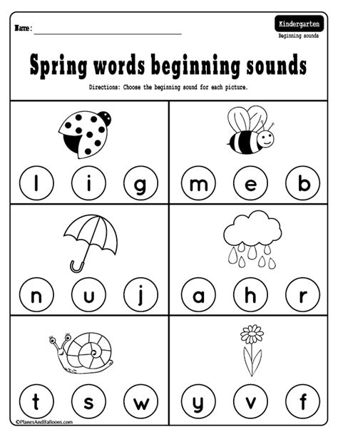 Spring Kindergarten Worksheets Pack Perfect For Your Spring Theme Kindergarten Worksheets